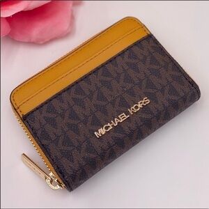 Michael Kors Jet Set Travel Small Wallet Card Case